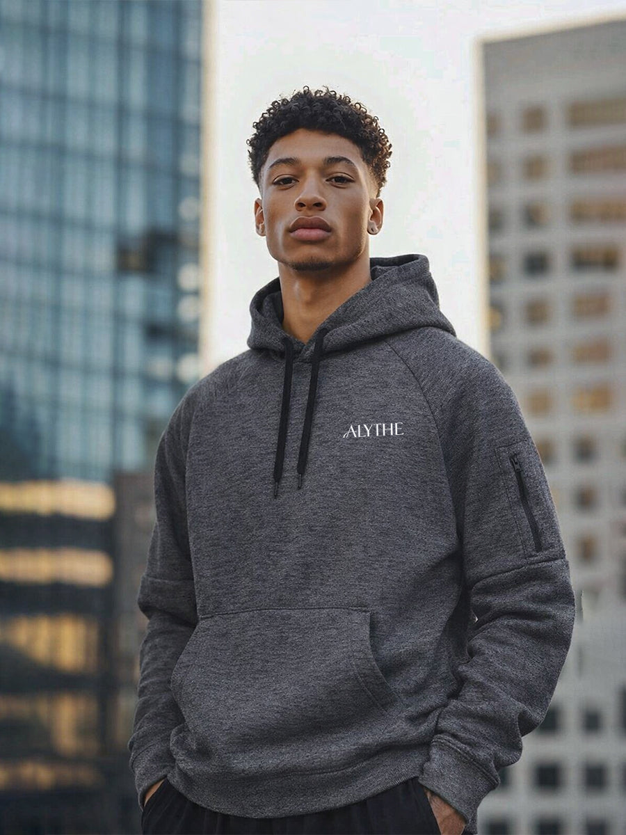 Pullover Hooded Sweatshirt Grey