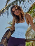 Essential Halter Tank Top Light Blue