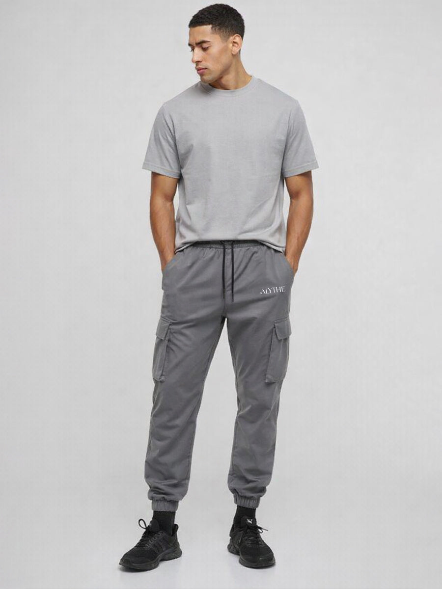 Utility Cargo Jogger Pants Grey