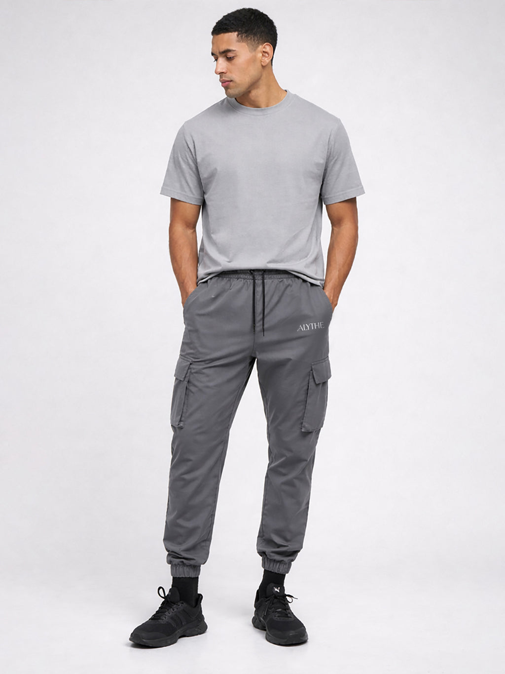 Utility Cargo Jogger Pants Grey