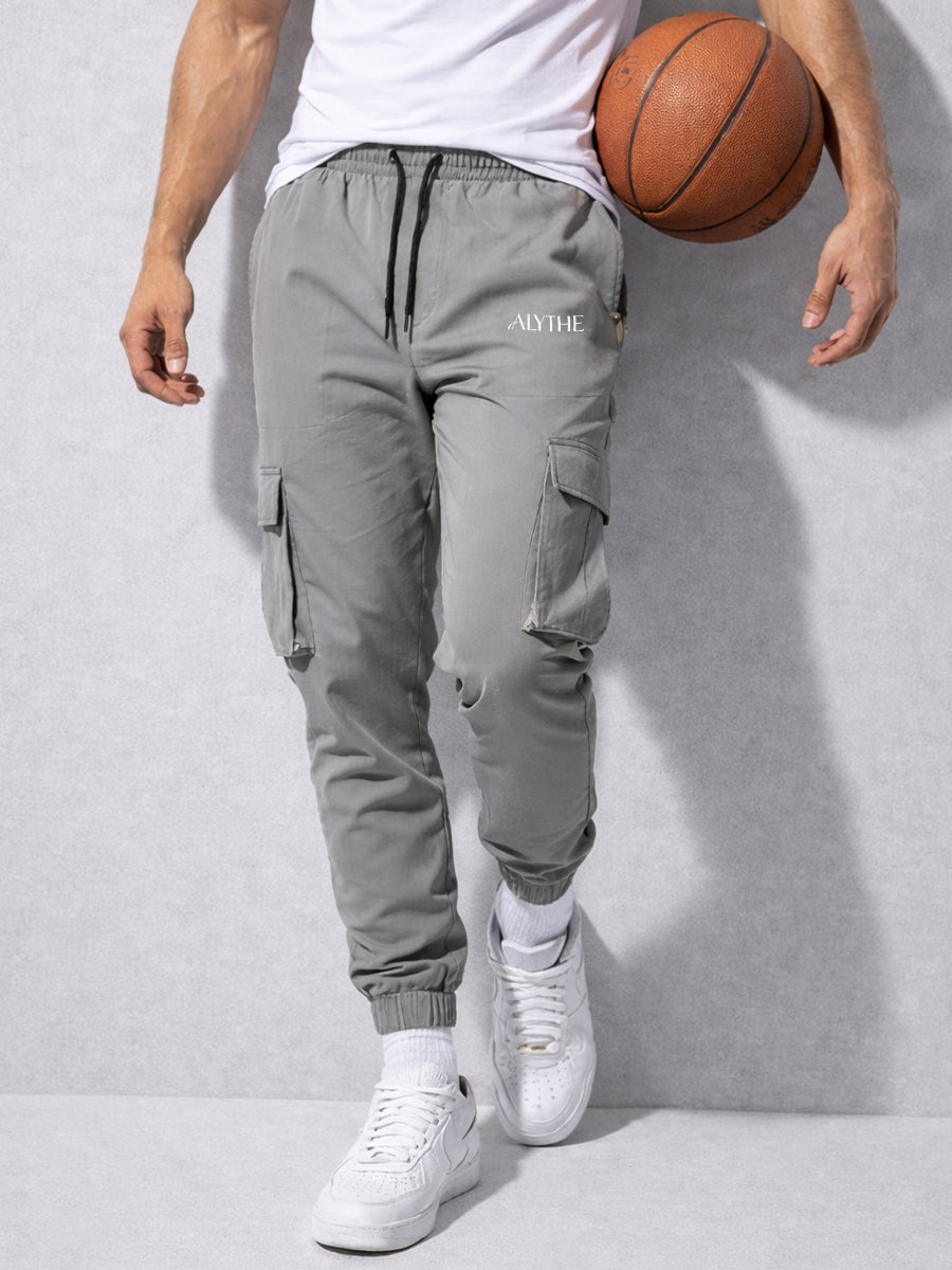 Utility Cargo Jogger Pants Grey