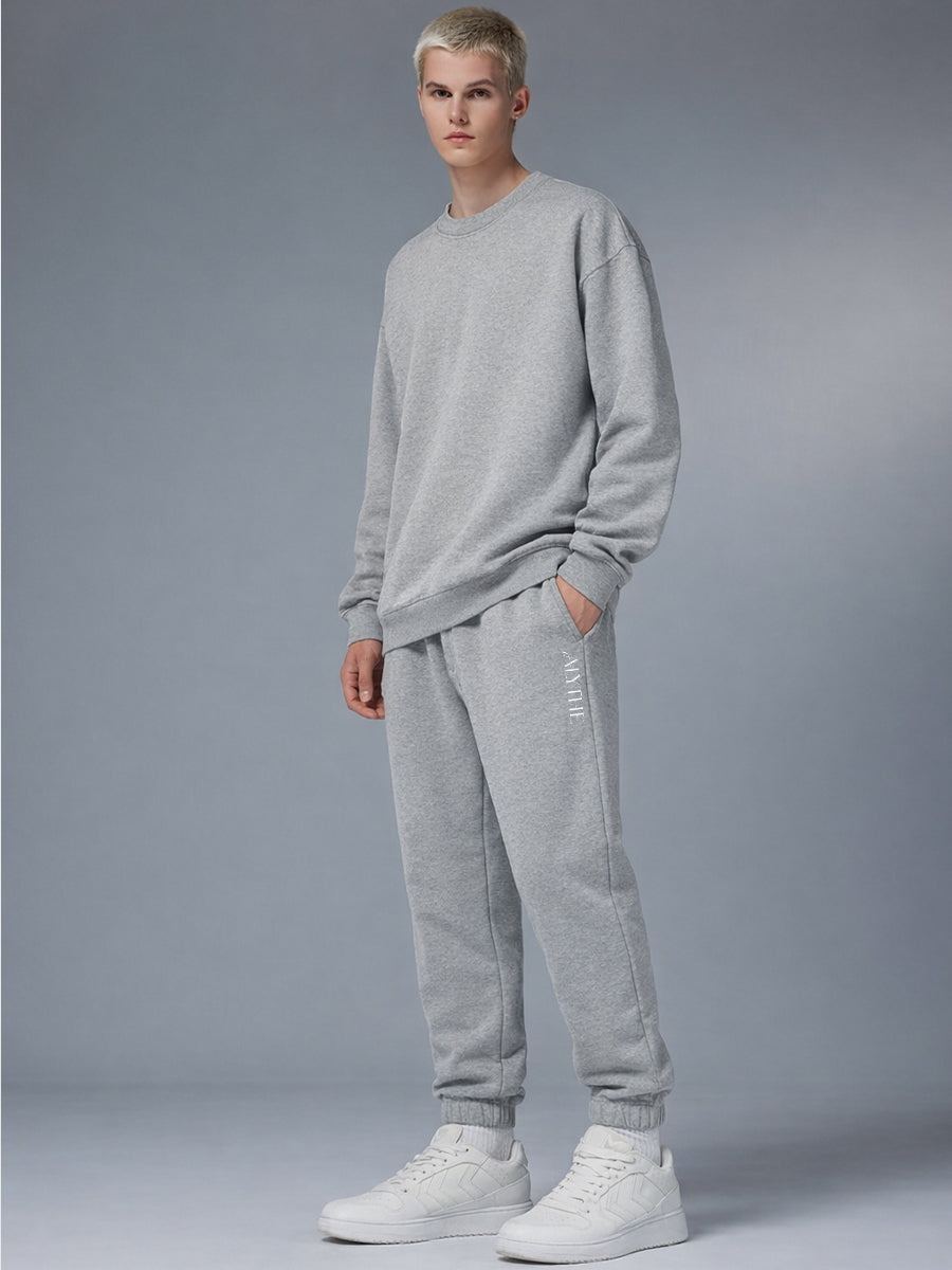 Relaxed Fleece Jogger Pants Grey