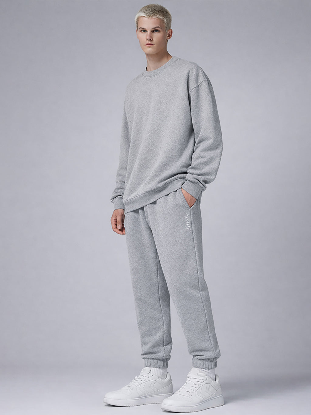 Relaxed Fleece Jogger Pants Grey