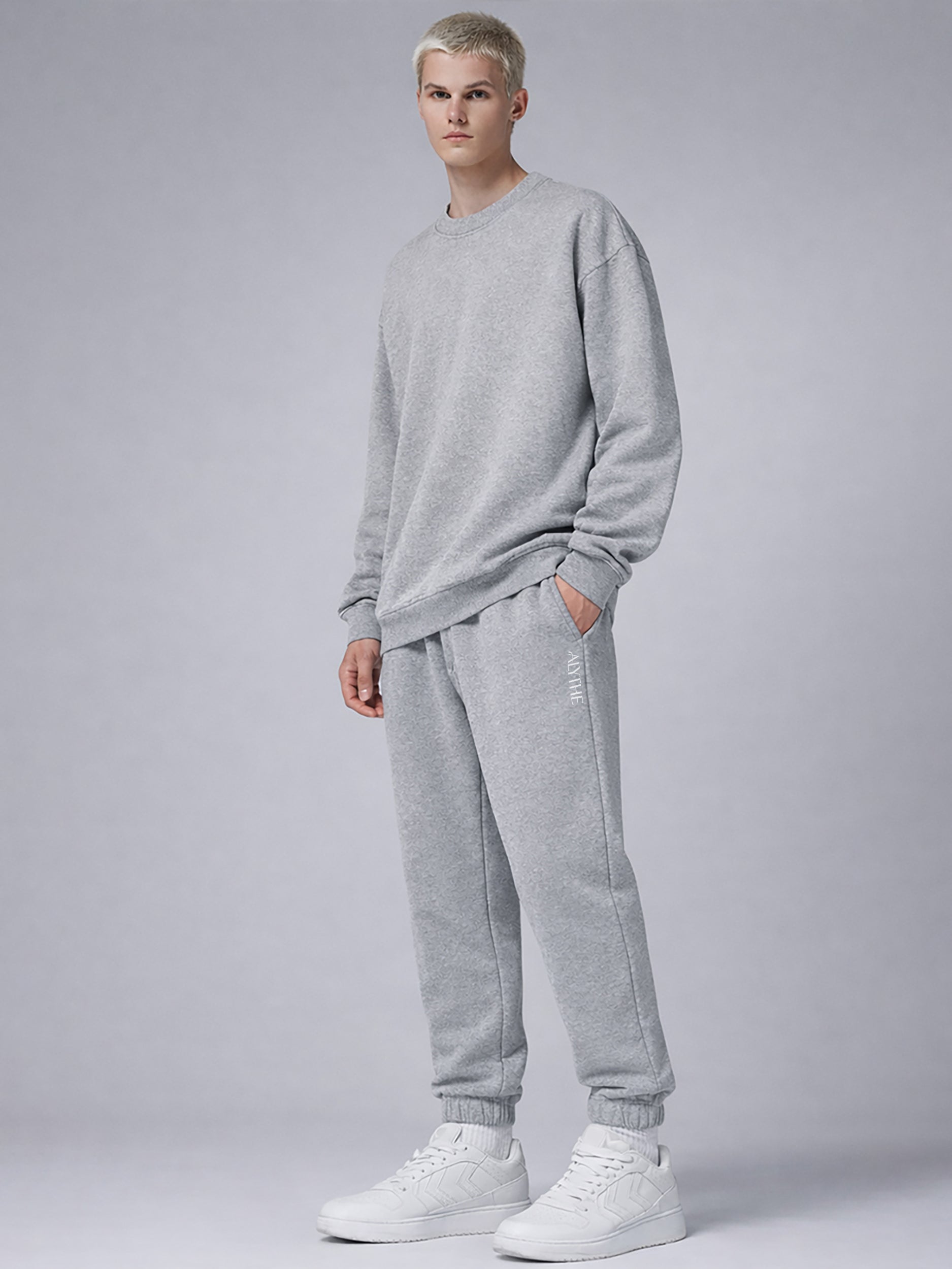 Relaxed Fleece Jogger Pants Grey