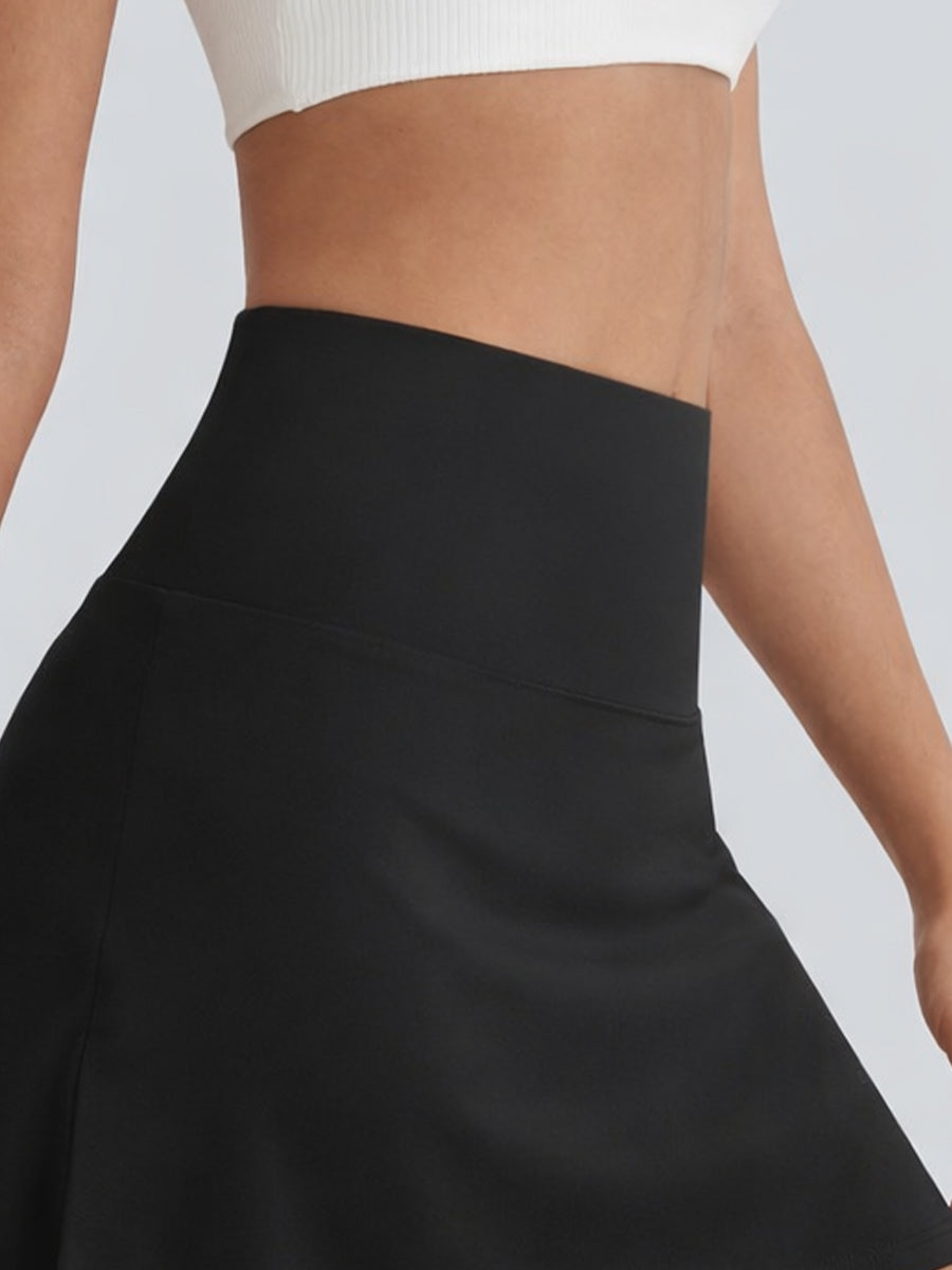 High Waist Performance Skirt Black